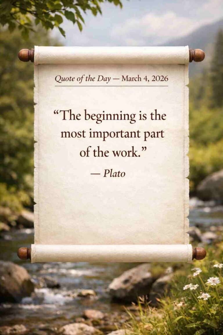 Today's Quote of the Day from Plato - March 4th 2026