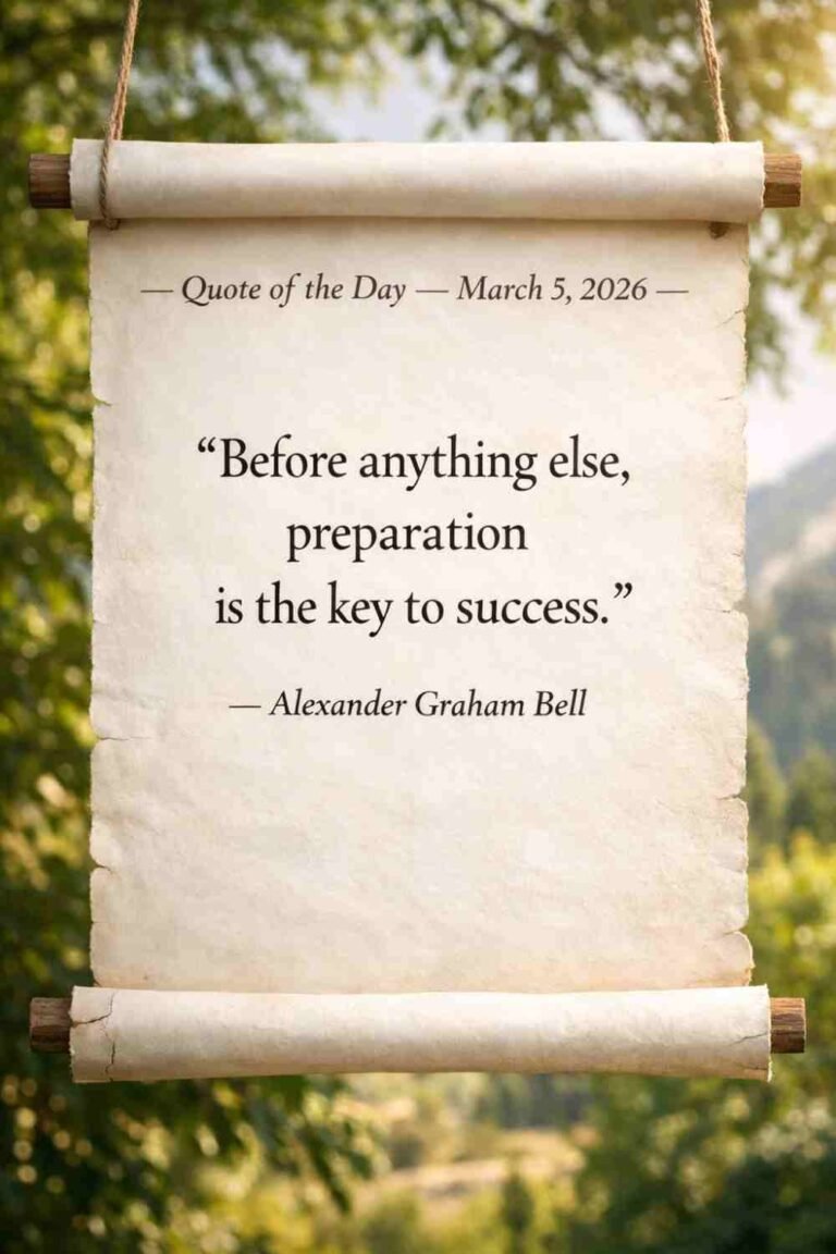 Today's Quote of the Day from Alexander Graham Bell - March 5th 2026