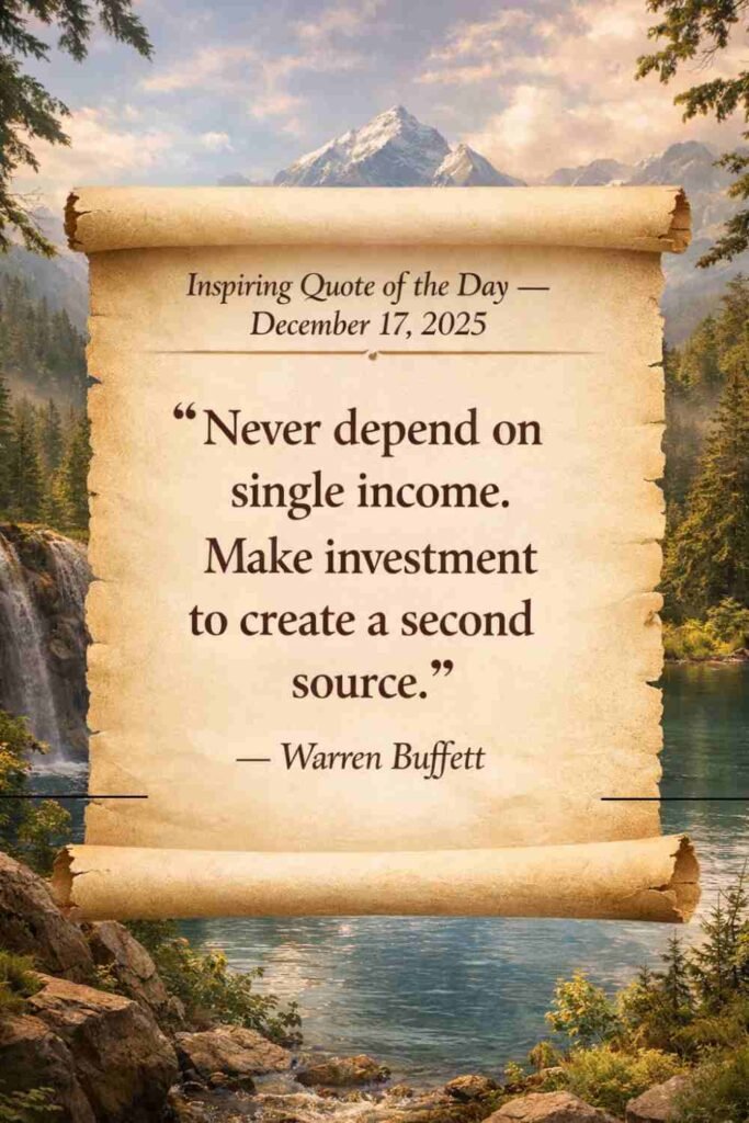 Today's Quote from Warren Buffet - December 17th 2025
