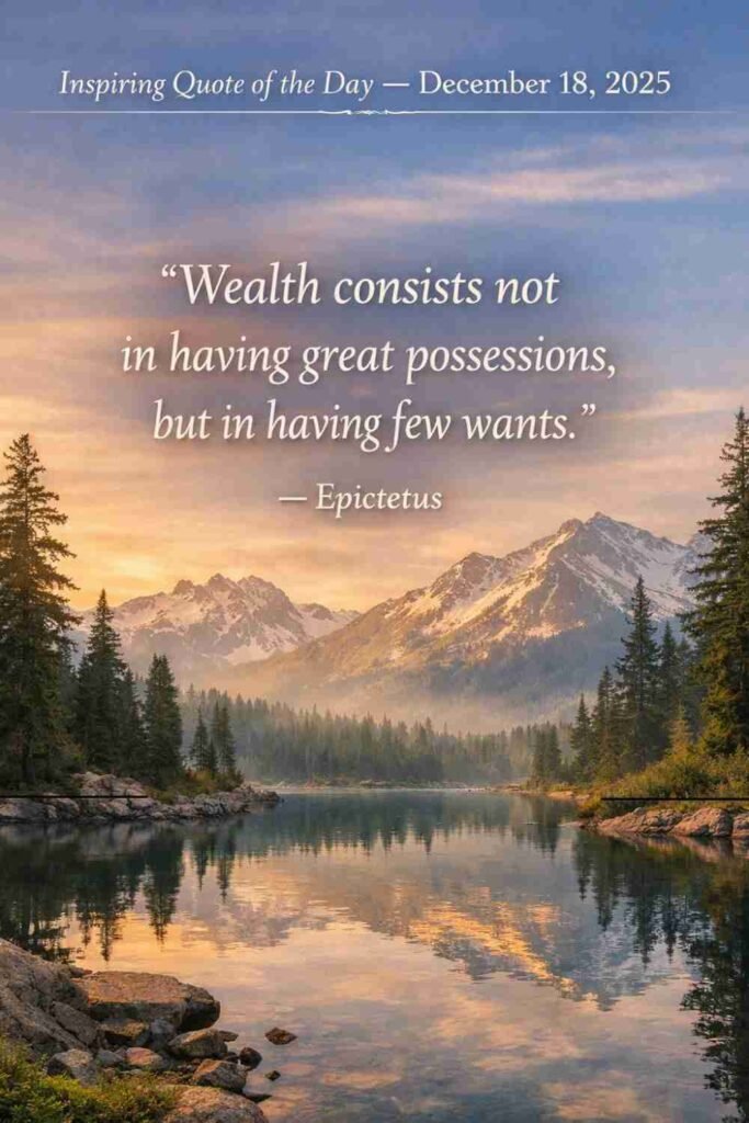 Today's Quote from Epictetus - December 18th 2025