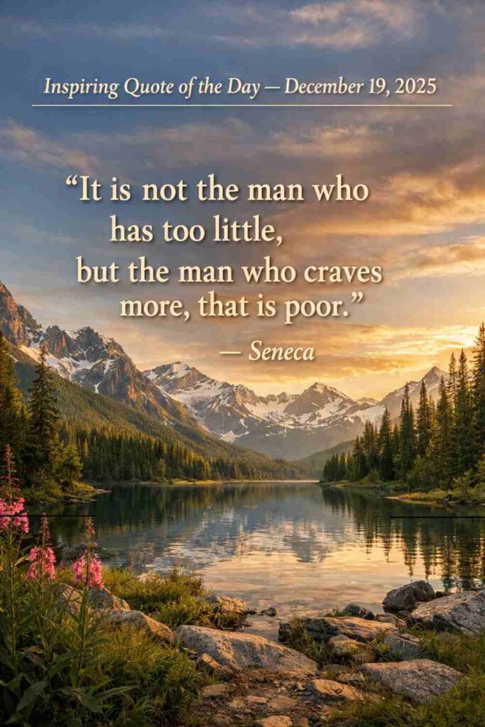 Today's Quote from Seneca - December 19th 2025