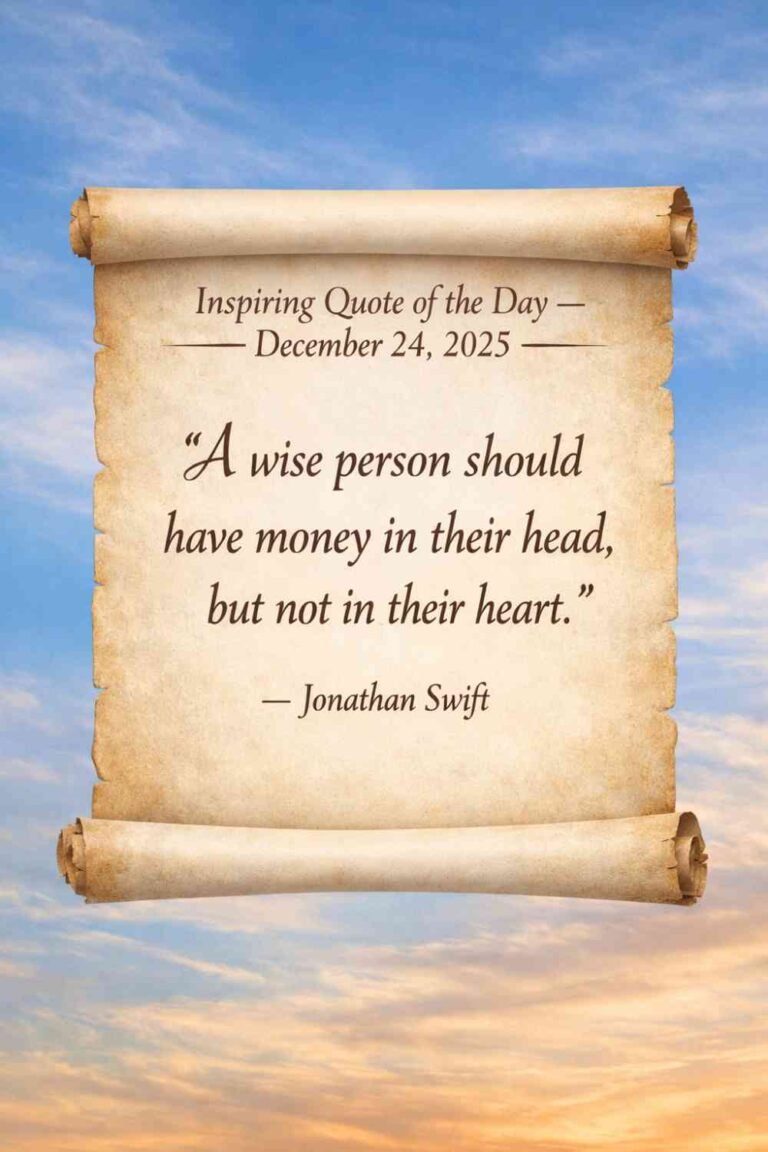 Today's Quote of the Day from Jonathan Swift - December 24th 2025