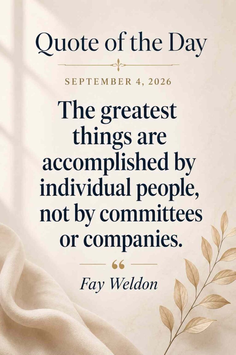 Quote of the Day for September 4, 2026