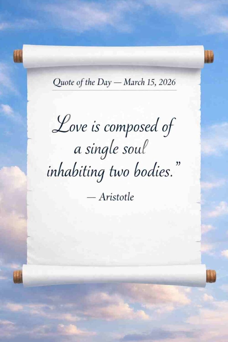 Today's Quote of the Day from Aristotle - March 15th 2026