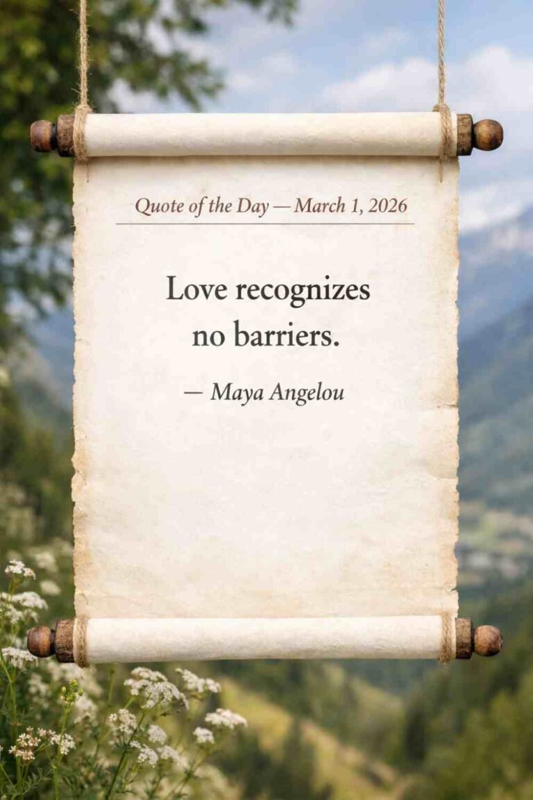 Today's Quote of the Day from Maya Angelou - March 1st 2026