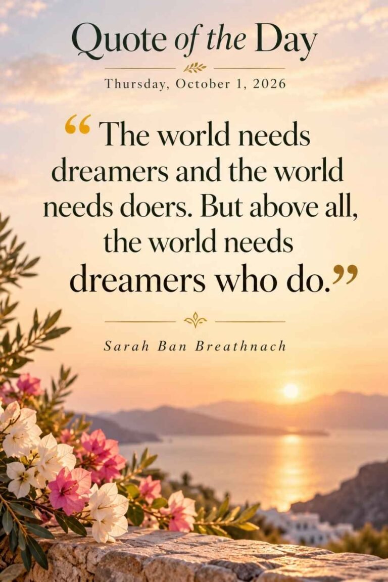 Quote of the Day for October 1, 2026