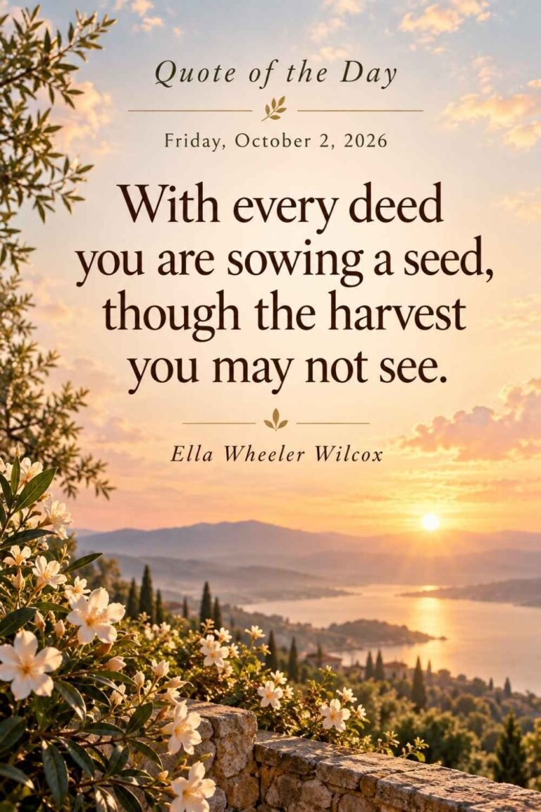 Quote of the Day for October 2, 2026
