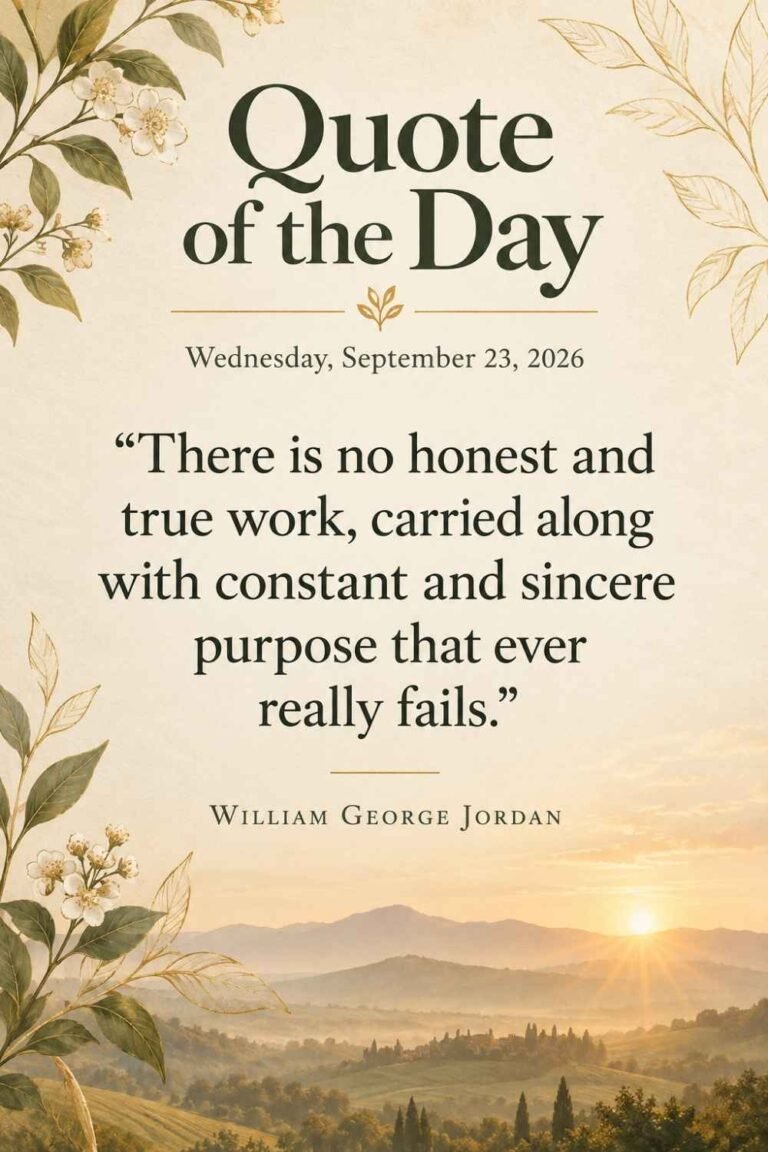 Quote of the Day for September 23, 2026