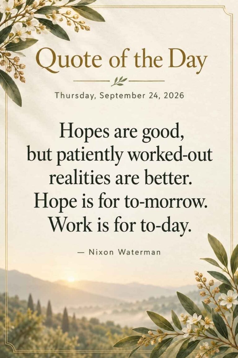 Quote of the Day for September 24, 2026