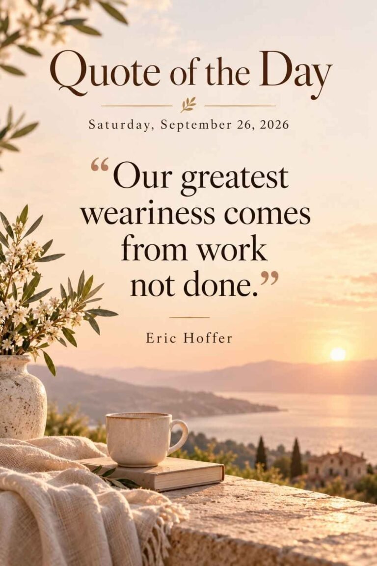 Quote of the Day for September 26, 2026