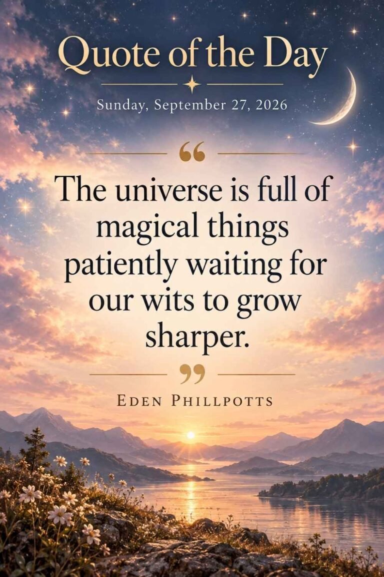 Quote of the Day for September 27, 2026