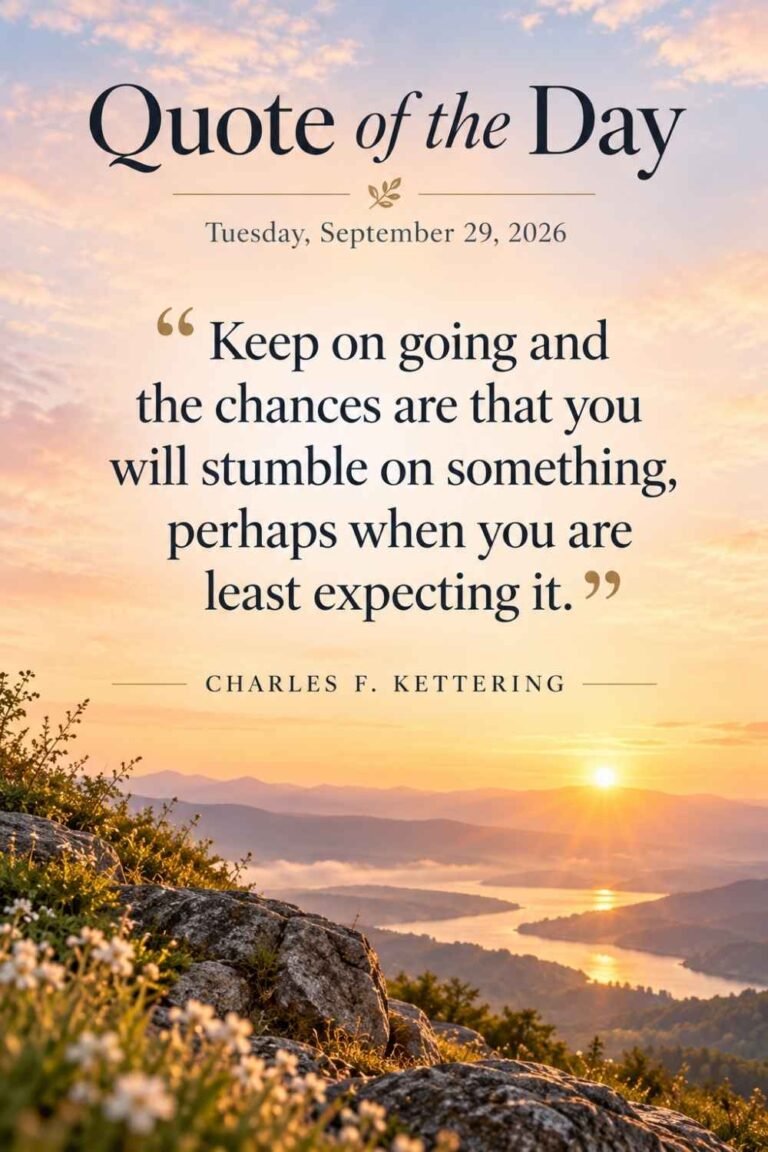 Quote of the Day for September 29, 2026