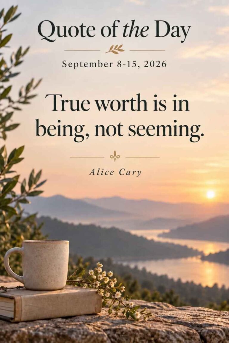 Quote of the Day for September 8-15, 2026