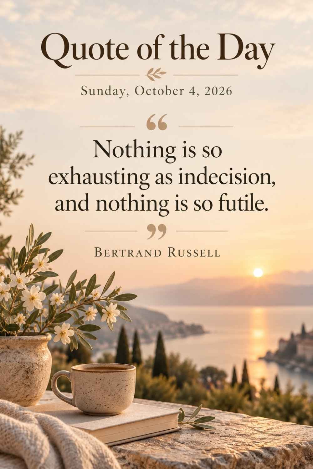 Quote of the Day for October 4, 2026 by Bertrand Russell